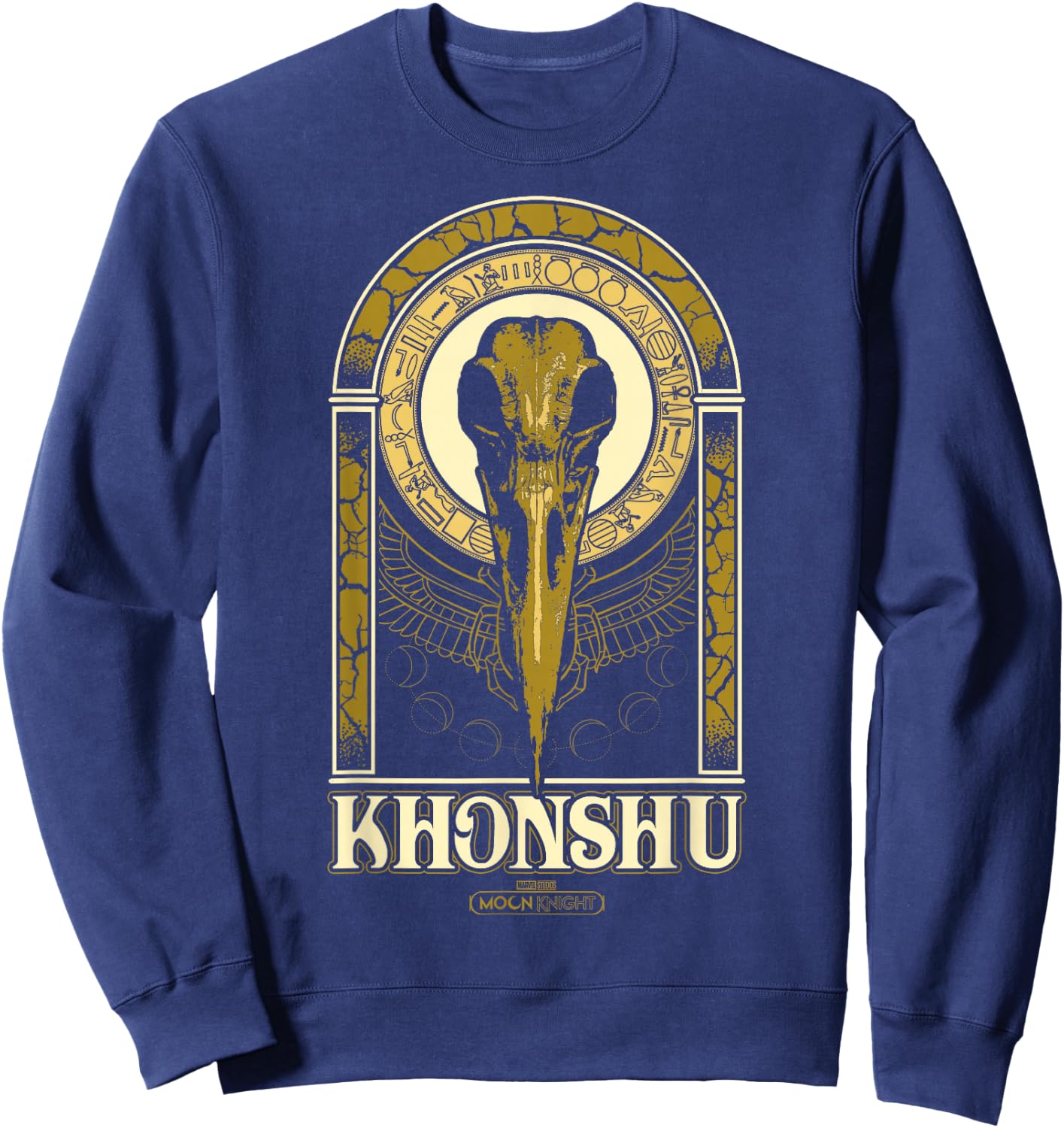 Marvel Moon Knight Khonshu Scarab Shrine Sweatshirt - Sweatshirt | Navy