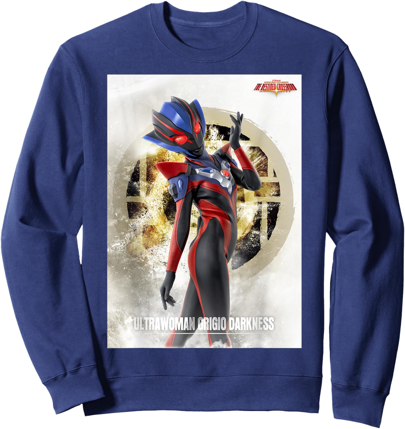 ULTRAWOMAN GRIGIO DARKNESS Ultra Galaxy Fight 3 UGFTDC Sweatshirt - Sweatshirt | Navy