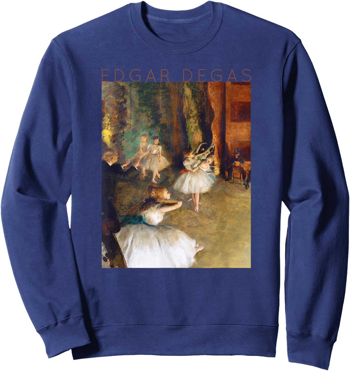 Edgar Degas Dancers #2 for Artists and Ballerinas Sweatshirt - Sweatshirt | Navy