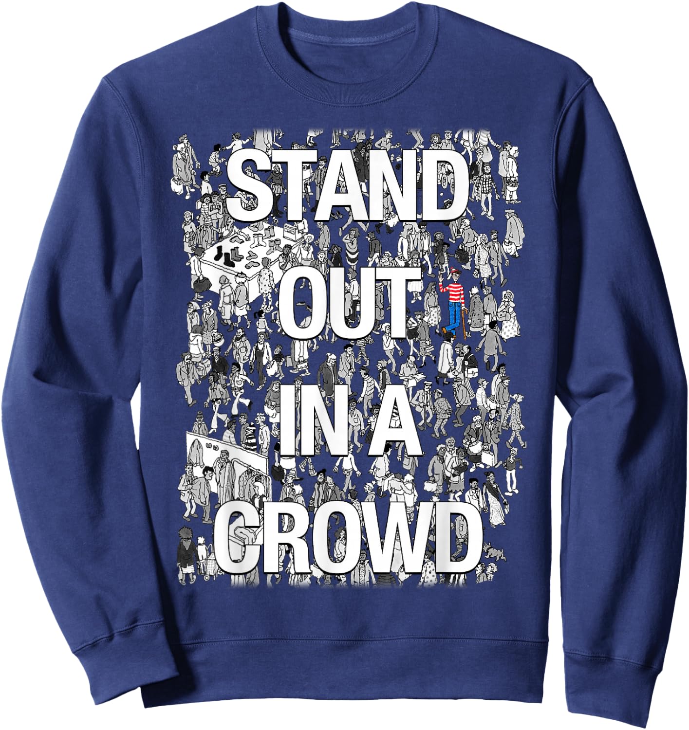 Where's Waldo Stand Out In A Crowd Sweatshirt - Sweatshirt | Navy