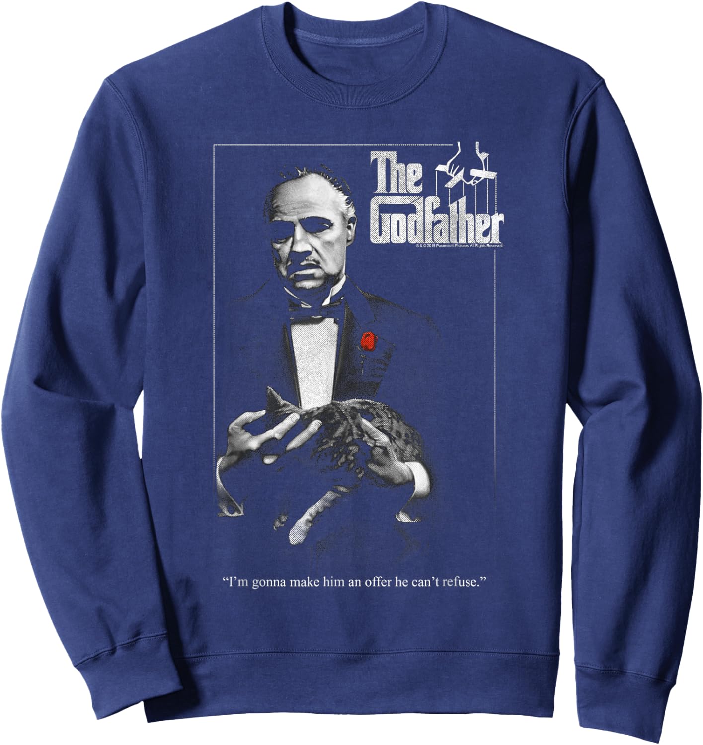 The Godfather Poster Sweatshirt - Sweatshirt | Navy