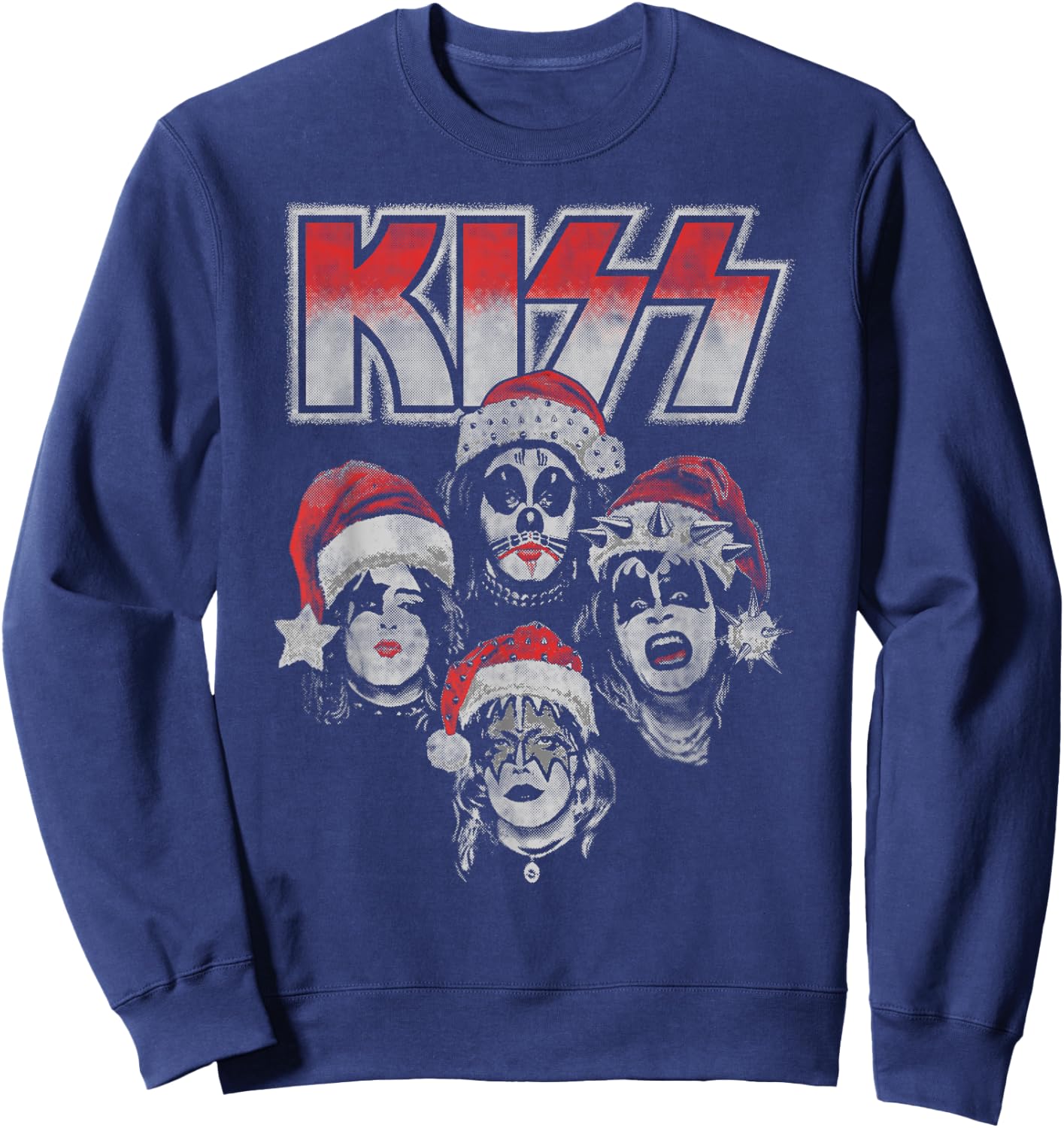 KISS - Detroit Rock Santa Sweatshirt - Sweatshirt | Navy