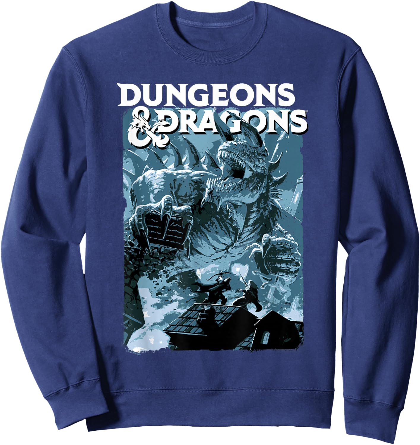 Dungeons & Dragons Tarrasque Design Sweatshirt - Sweatshirt | Navy