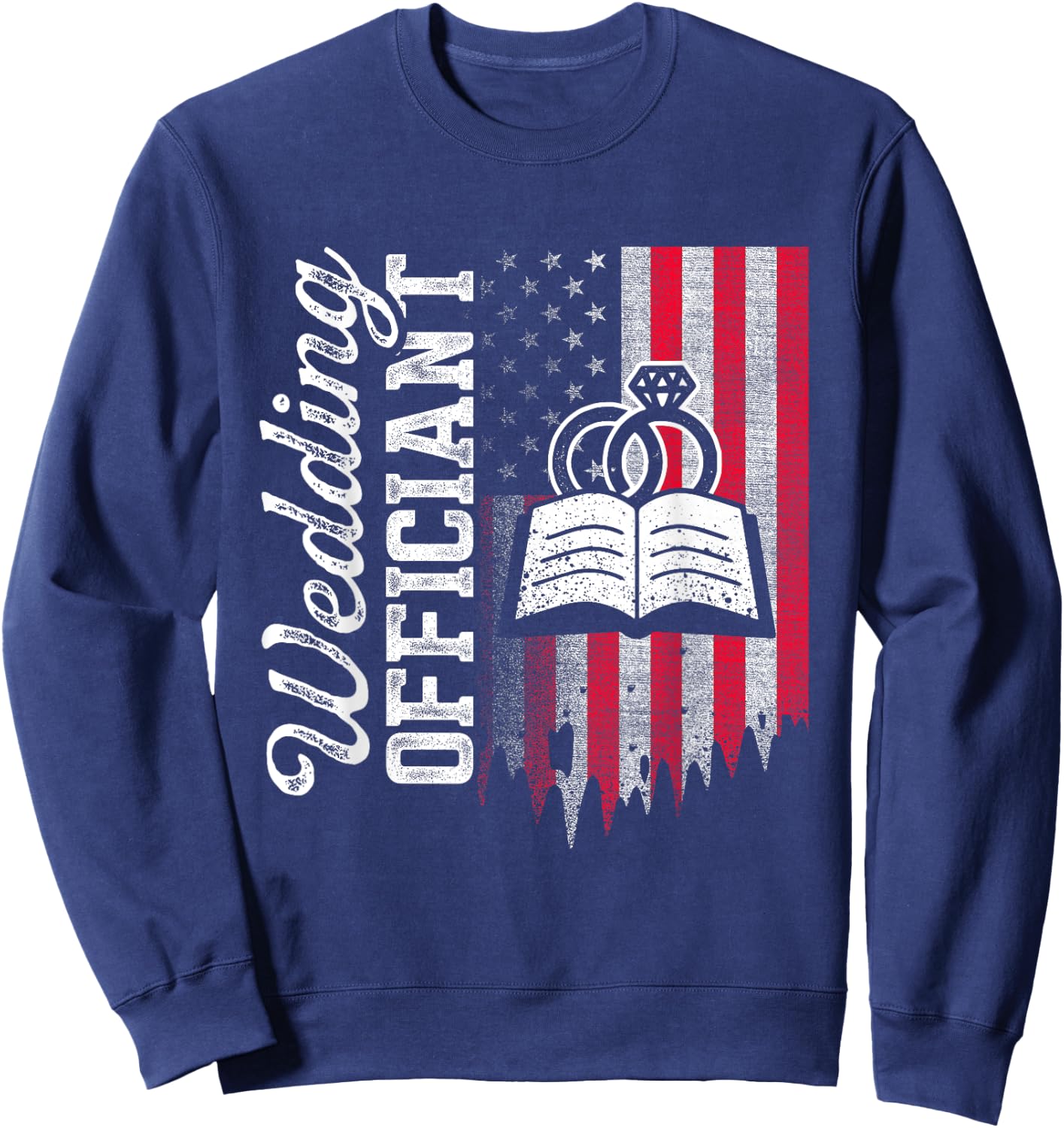 Wedding Officiant Inviting Internet Ordained Minister Gift Sweatshirt - Sweatshirt | Navy