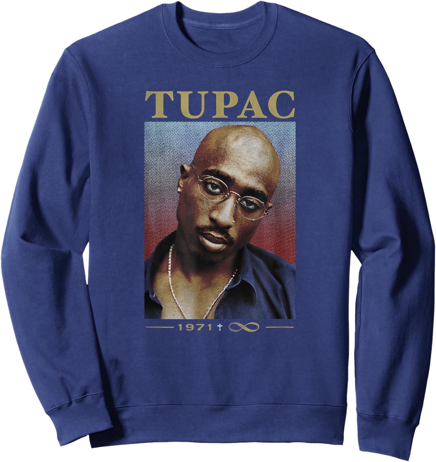 Tupac 71/96 Sweatshirt - Sweatshirt | Navy