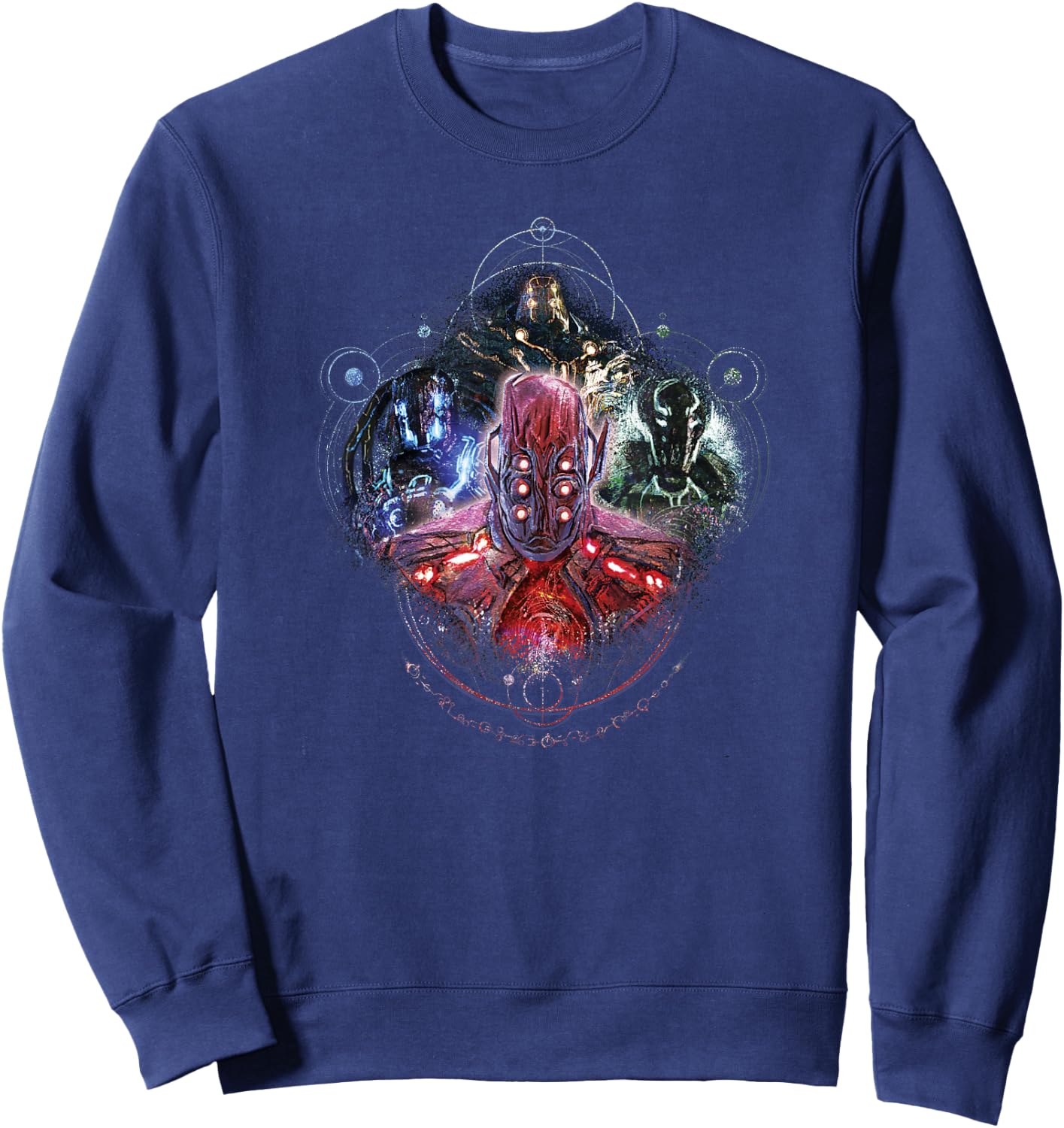 Marvel Eternals Celestials Group Shot Portrait Sweatshirt - Sweatshirt | Navy