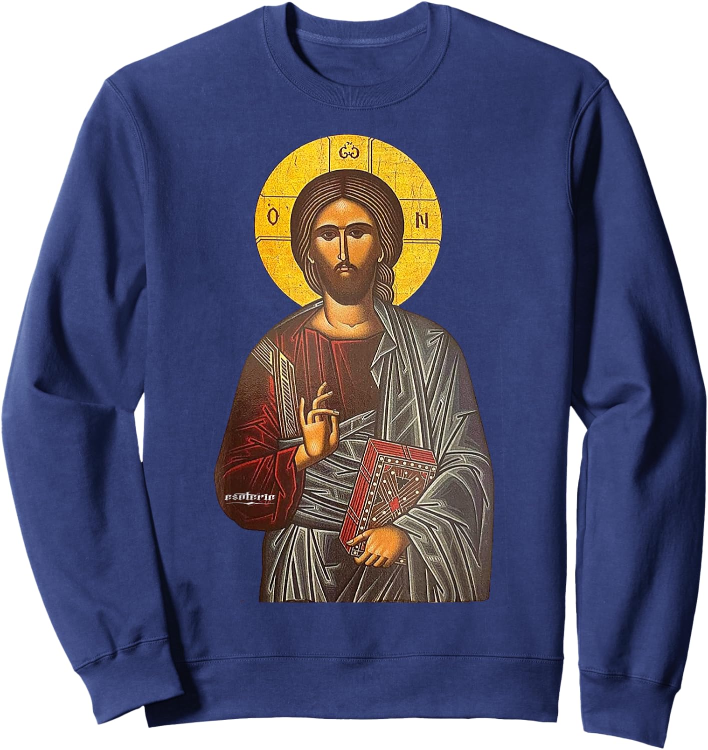 Jesus Christ Icon Greek Sweatshirt - Sweatshirt | Navy