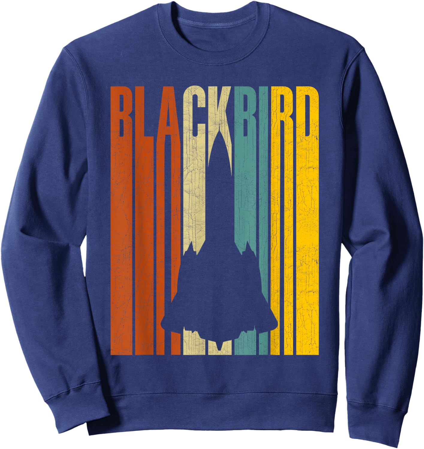 SR-71 Blackbird Air Force Military Jet Sweatshirt - Sweatshirt | Navy