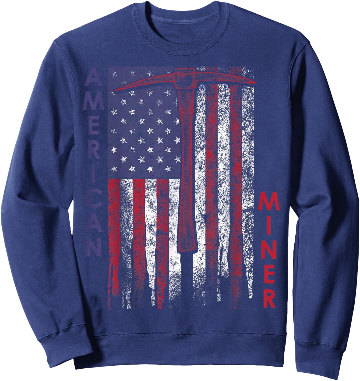 American Miner Patriot Gold Mining Sweatshirt - Sweatshirt | Navy