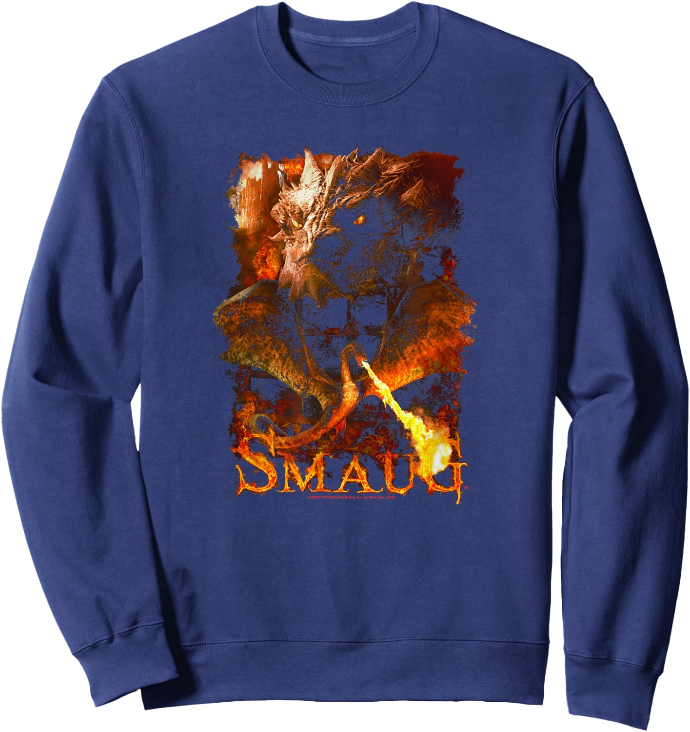 Hobbit Smaug Smolder Sweatshirt - Sweatshirt | Navy