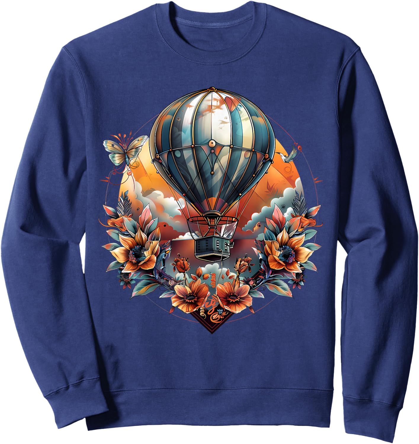 Hot Air Balloon Ride Festival Hot Air Ballooning Sweatshirt - Sweatshirt | Navy