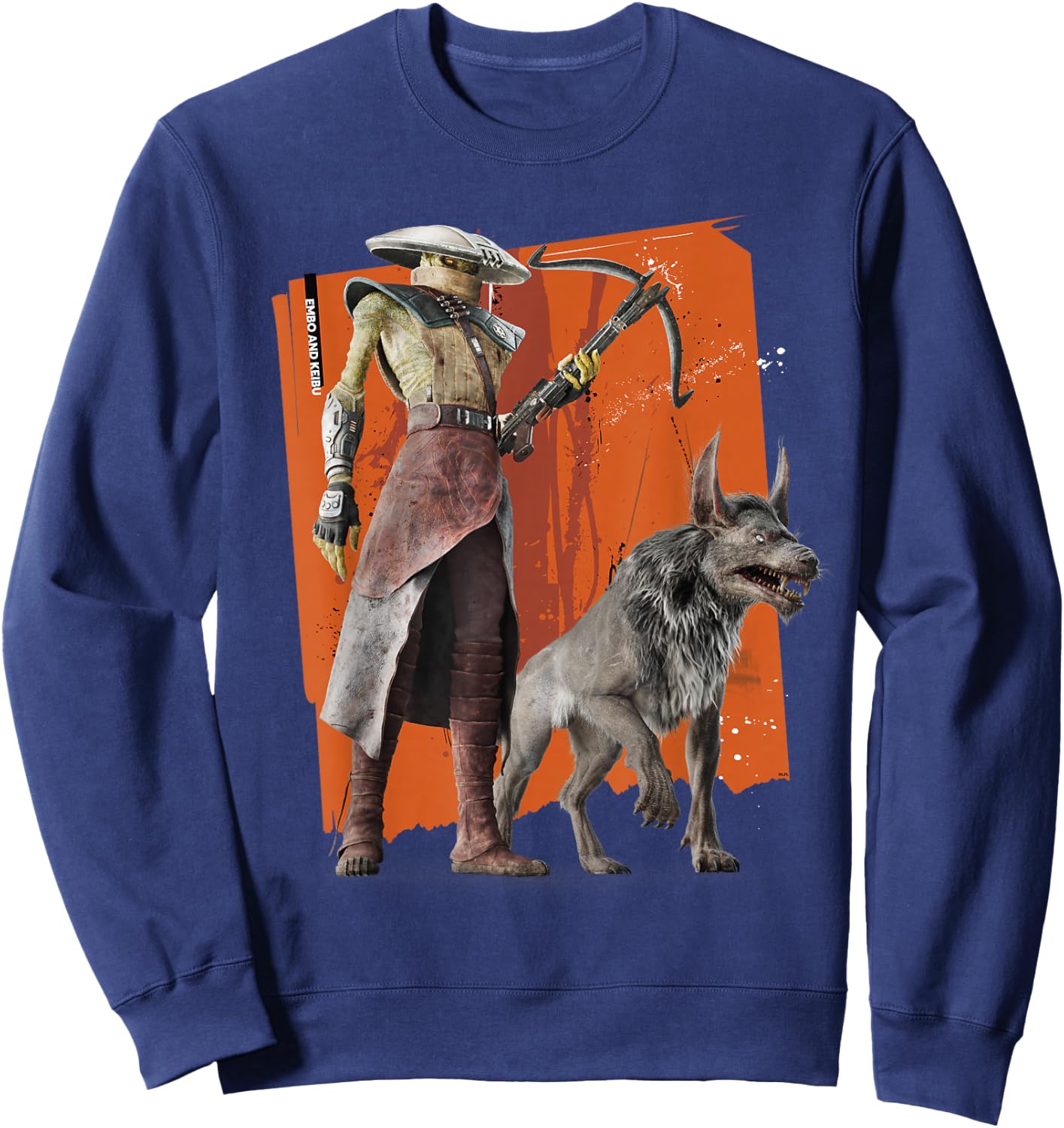 Star Wars The Mandalorian and Grogu Movie Embo and Keibu Sweatshirt - Sweatshirt | Navy