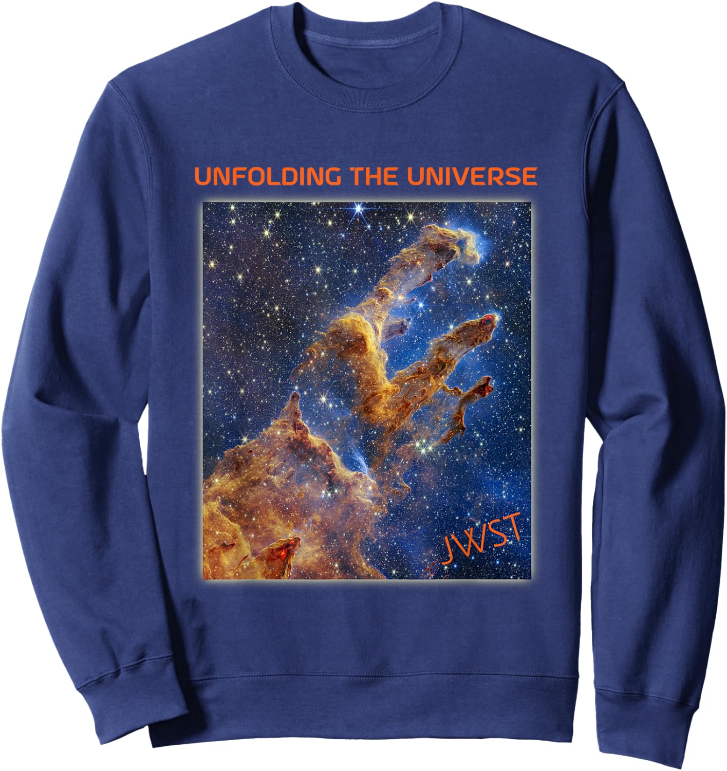 Webb Space Telescope Image Pillars of Creation New Star JWST Sweatshirt - Sweatshirt | Navy