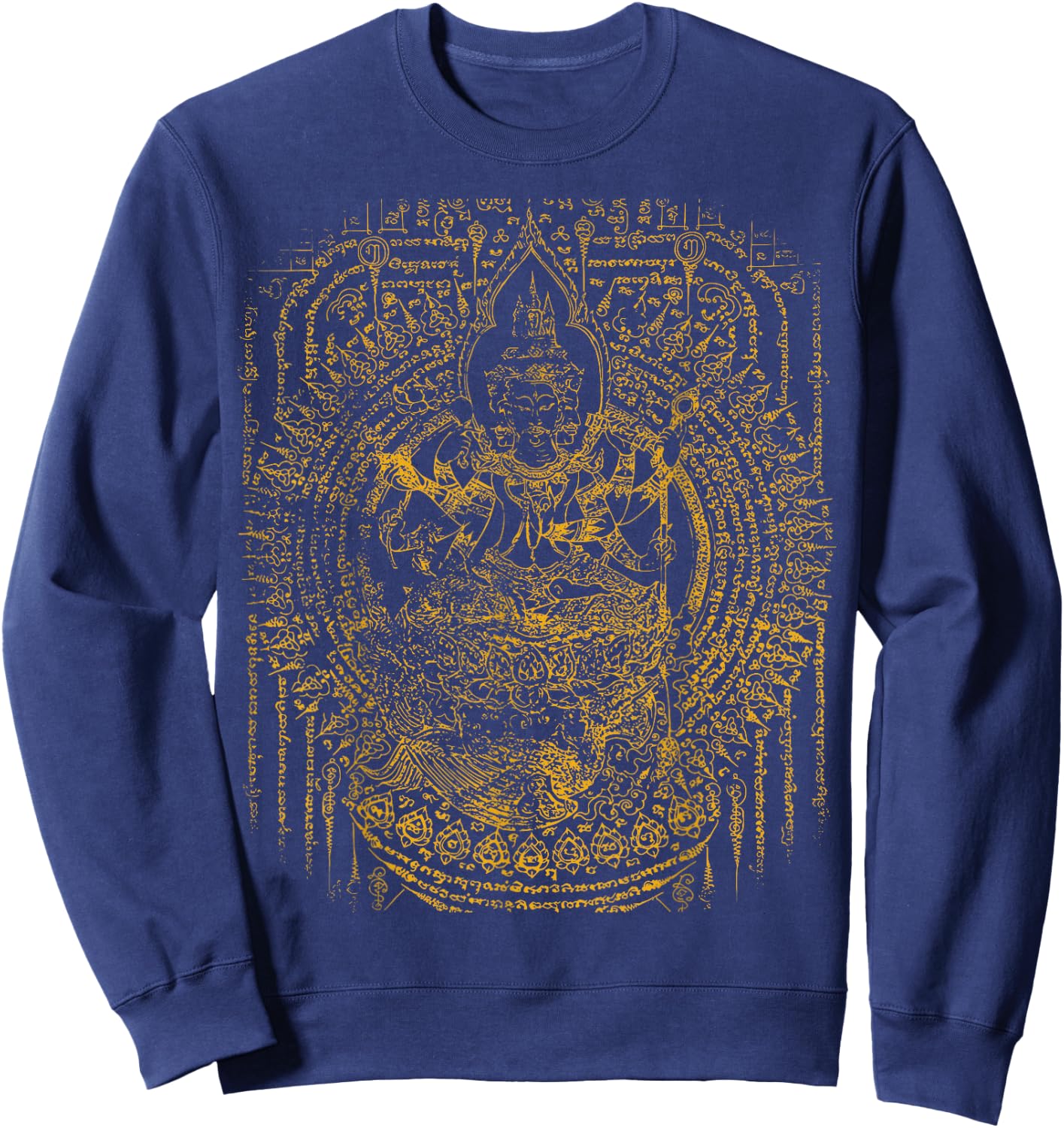 Thailand Sak Yant Tattoo Magical Thai Tattoos Thailand Gift Sweatshirt - Sweatshirt | Navy