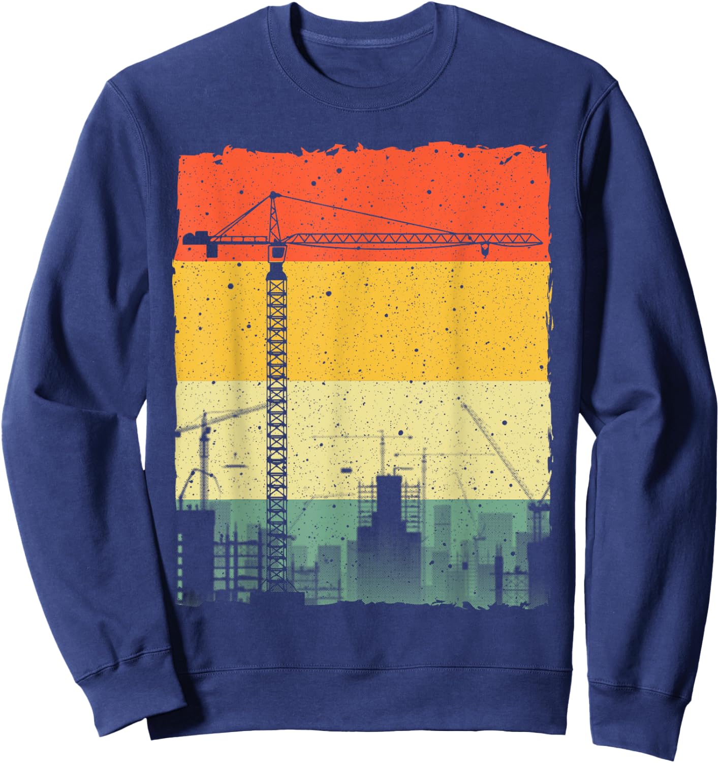 Best Tower Crane Design Women Tower Crane Operator Sweatshirt - Sweatshirt | Navy