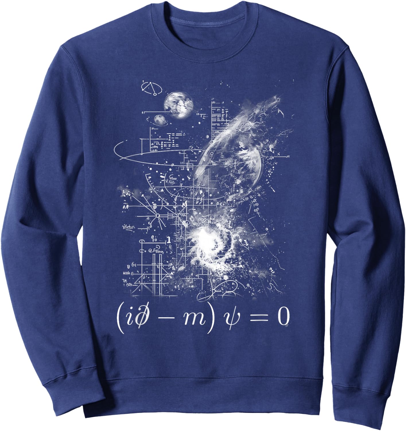 Dirac Equation Quantum Mechanics Particle Physics Geeks Sweatshirt - Sweatshirt | Navy