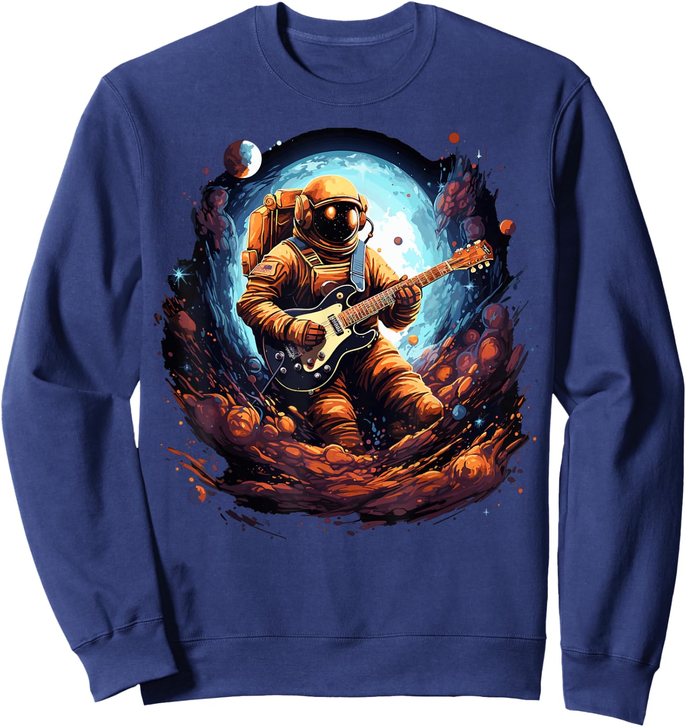 Astronaut Guitar Sweatshirt - Sweatshirt | Navy