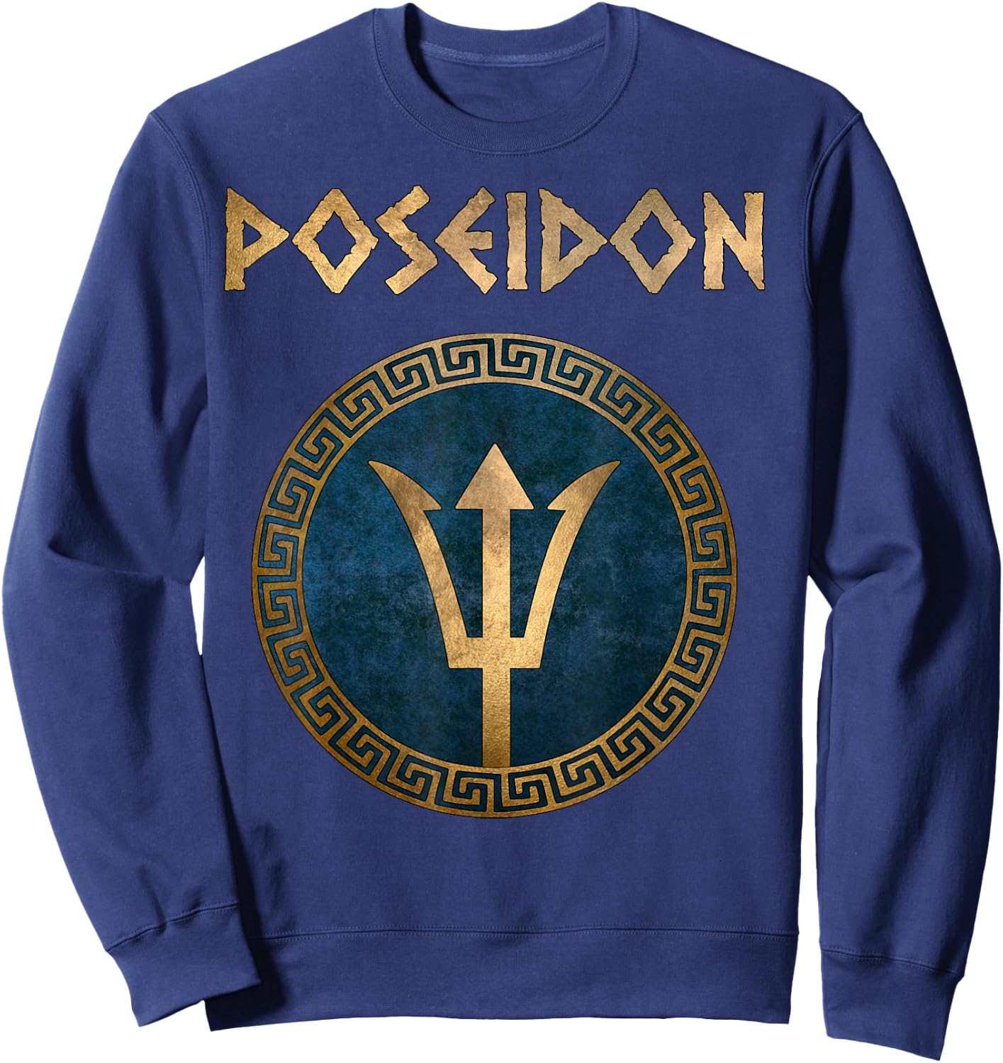 Poseidon Ancient Greek God Sweatshirt - Sweatshirt | Navy