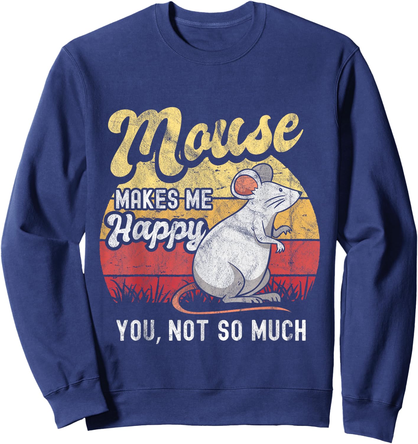 Mouse Mice Rat Pet Rodent Men Women Kids Gerbil Maus Ratón Sweatshirt - Sweatshirt | Navy