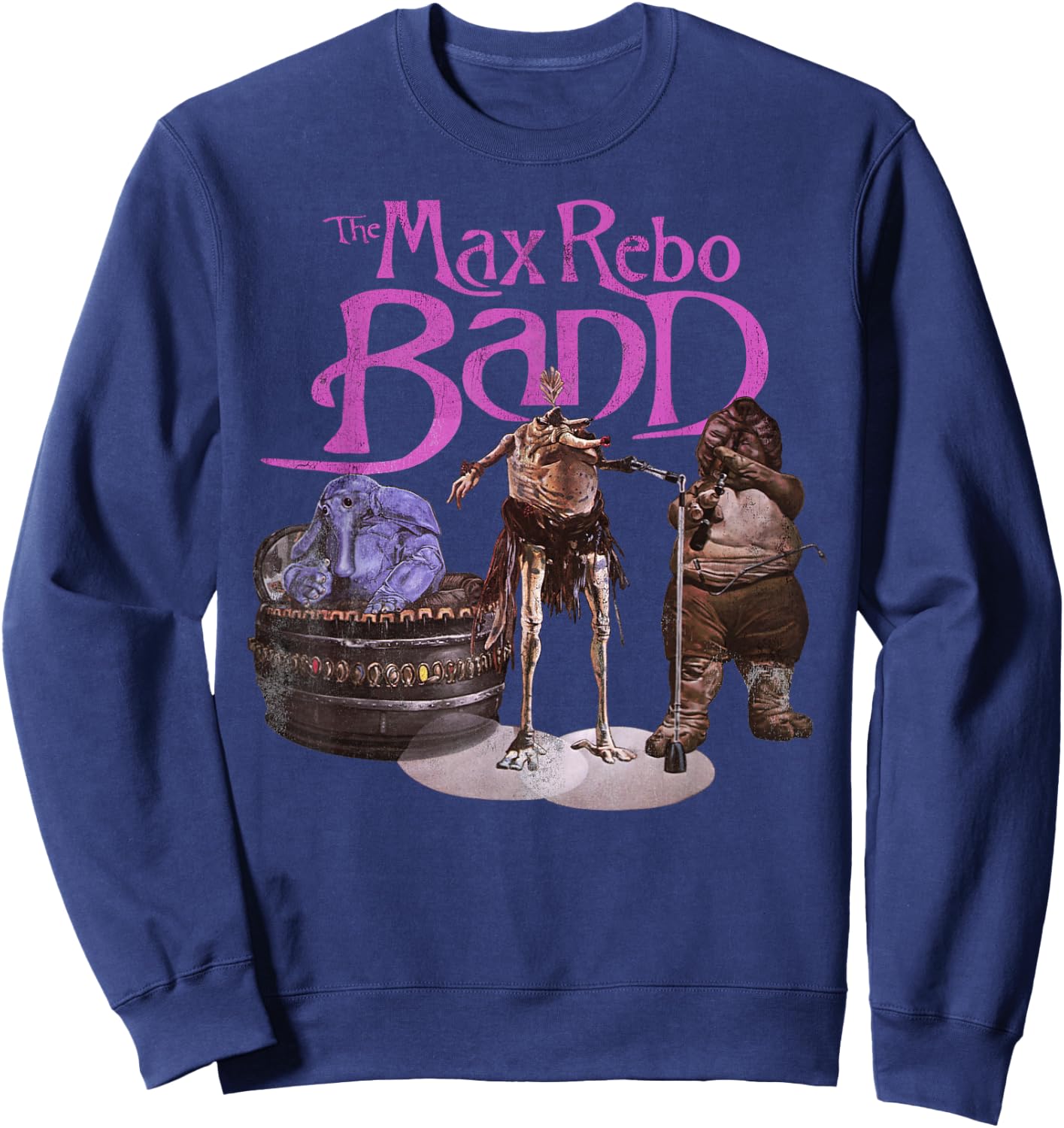 Star Wars The Max Rebo Band Vintage 70's Epic Rock Sweatshirt - Sweatshirt | Navy