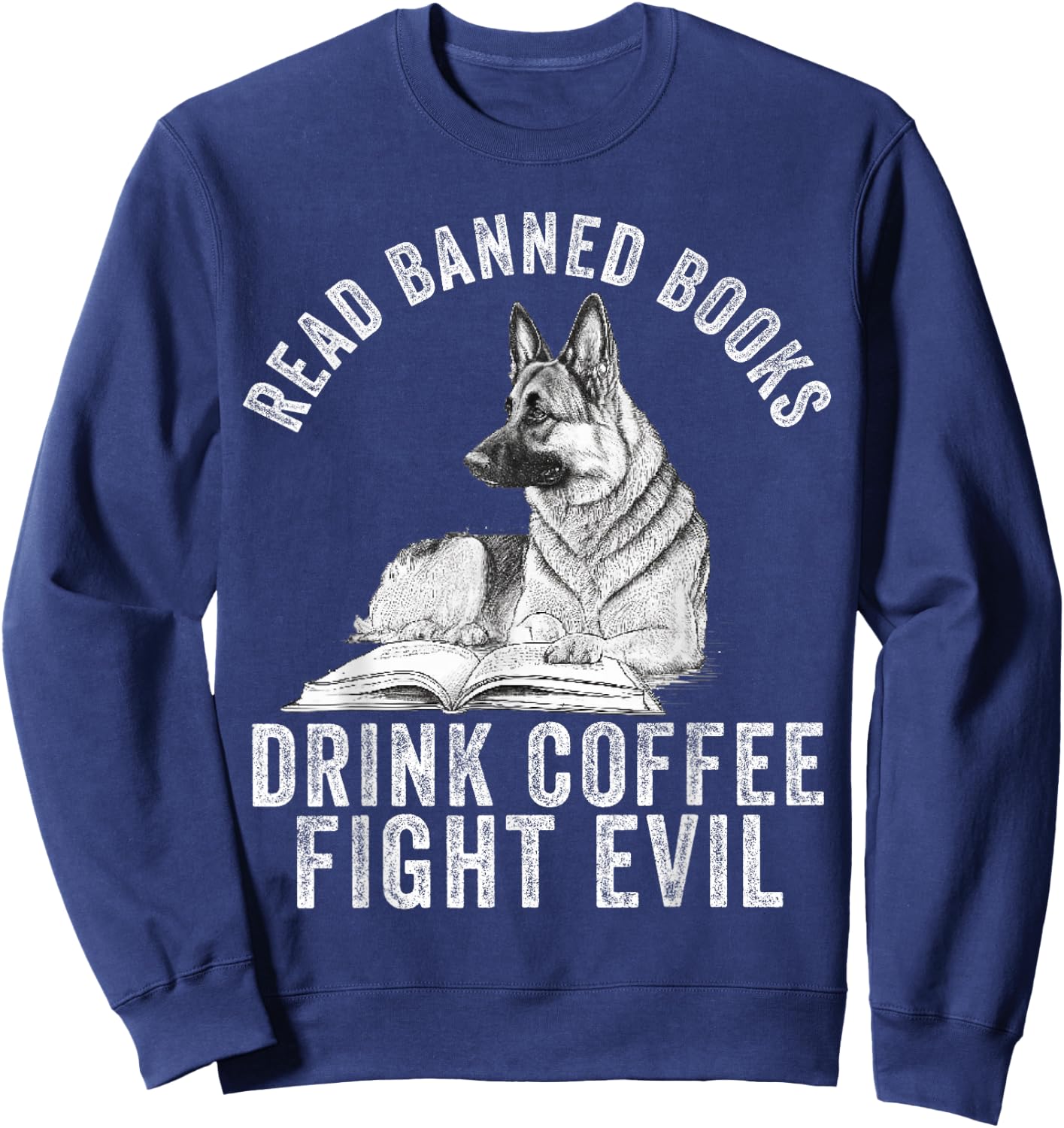 I Read Banned Books Lover BookWorm Love Banned Books Sweatshirt - Sweatshirt | Navy