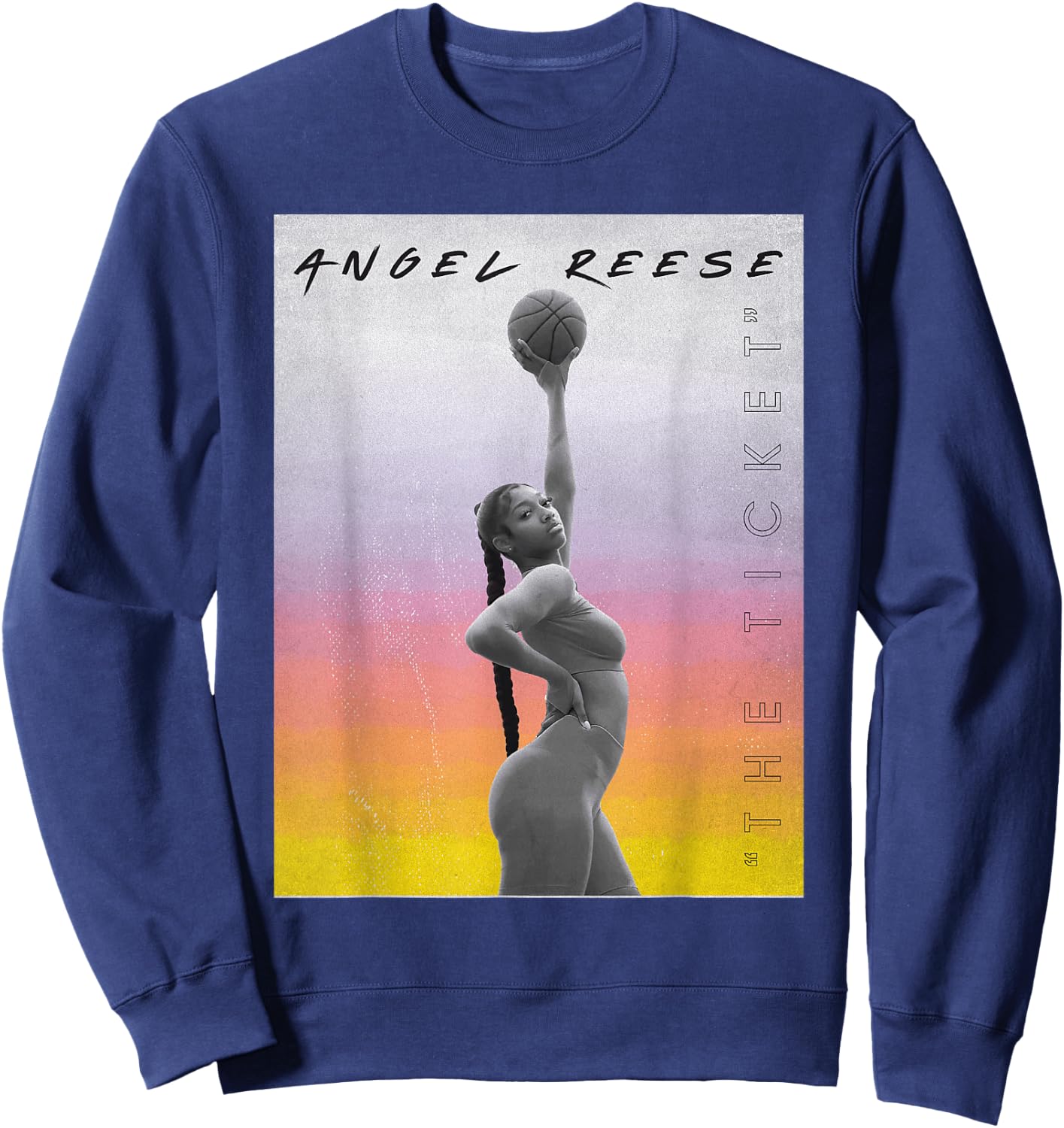 Angel Reese Official Merch Sweatshirt - Sweatshirt | Navy