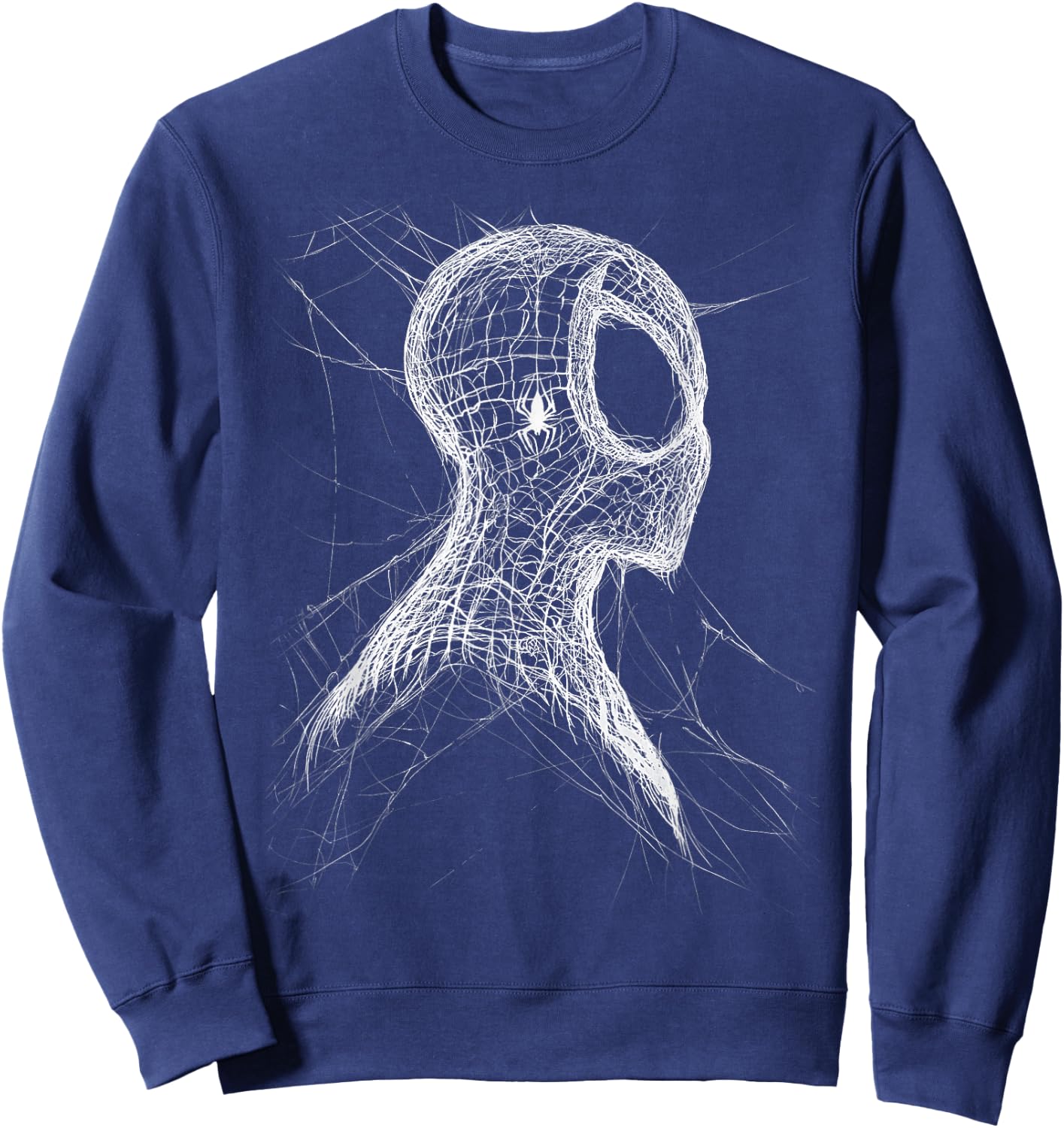 Marvel The Amazing Spider-Man Web Silhouette Comic Cover Sweatshirt - Sweatshirt | Navy