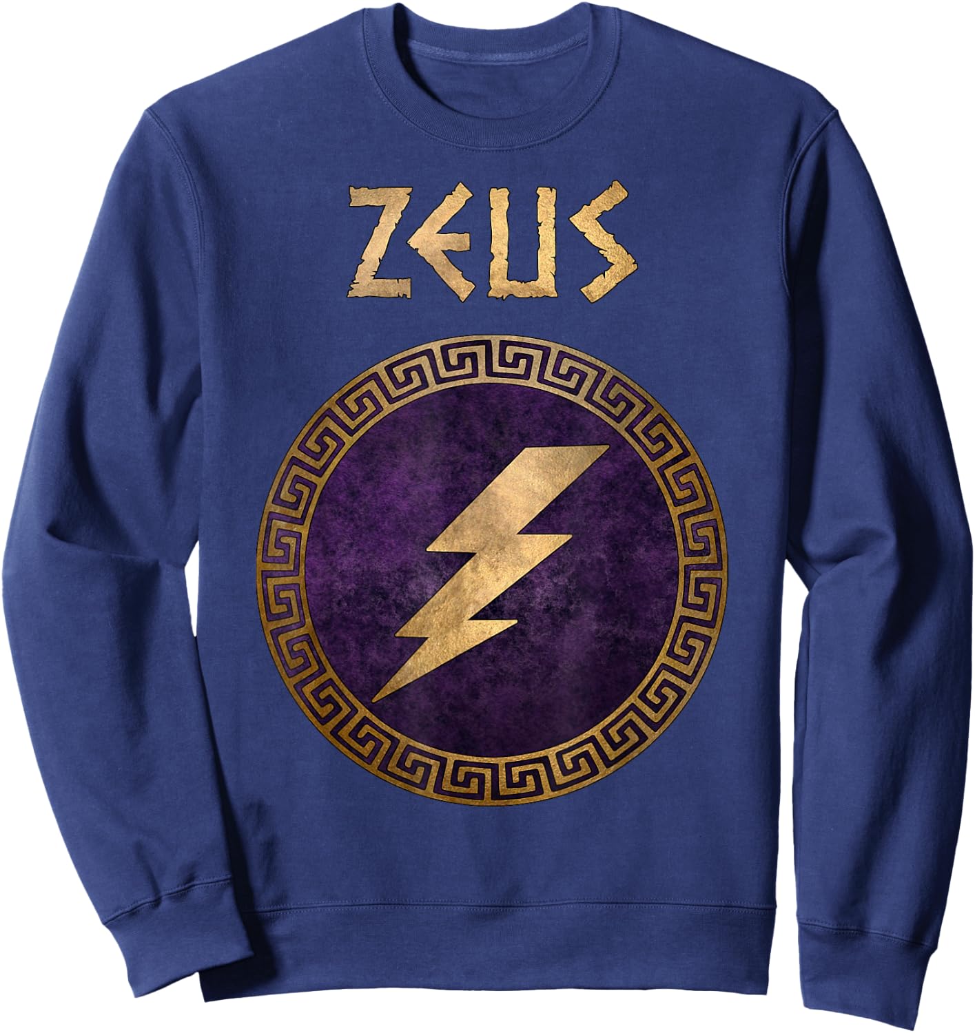 Zeus Ancient Greek God Sweatshirt - Sweatshirt | Navy