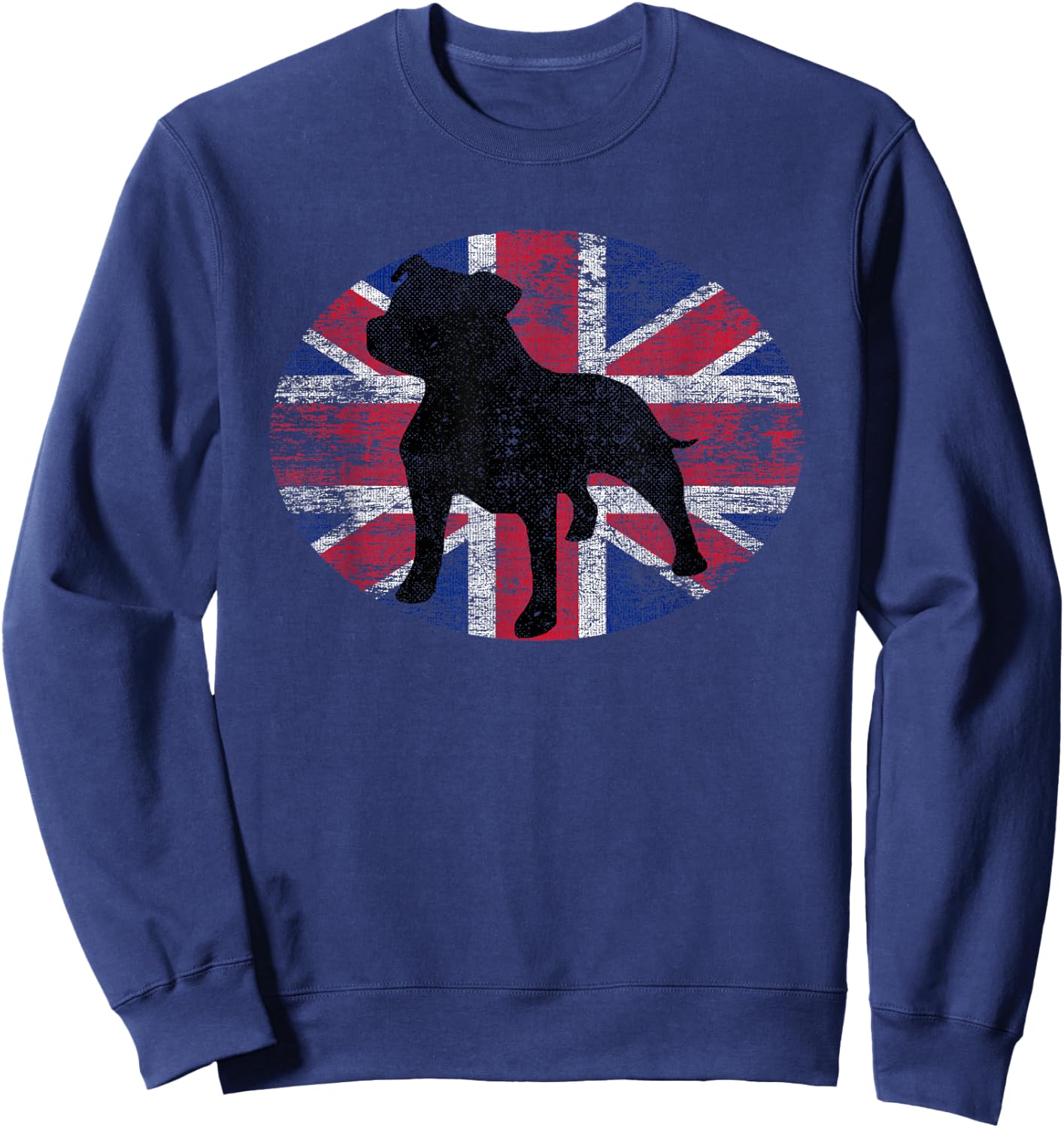 Staffordshire Bull Terrier Breed Dog Staffy English UK Funny Women Sweatshirt - Sweatshirt | Navy