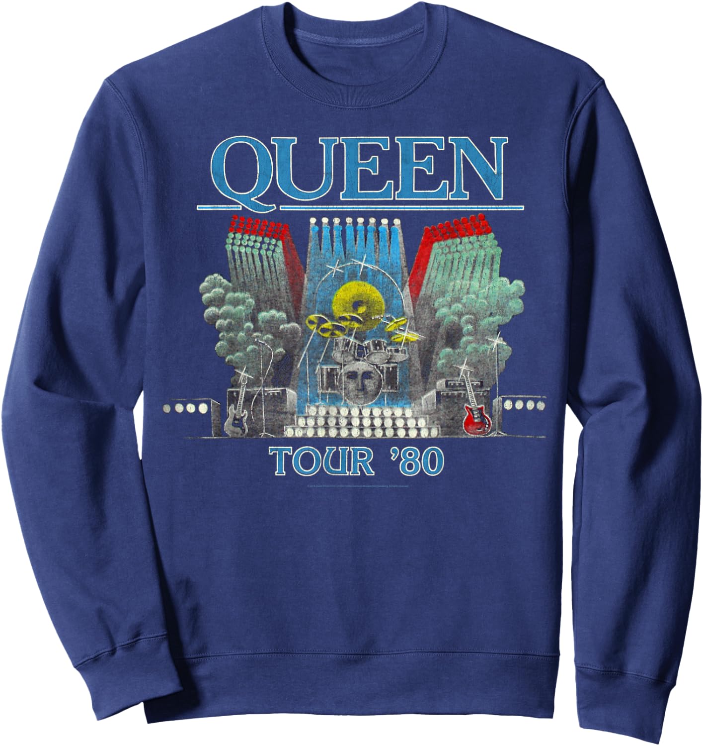 Queen Official Tour 80 Sweatshirt - Sweatshirt | Navy