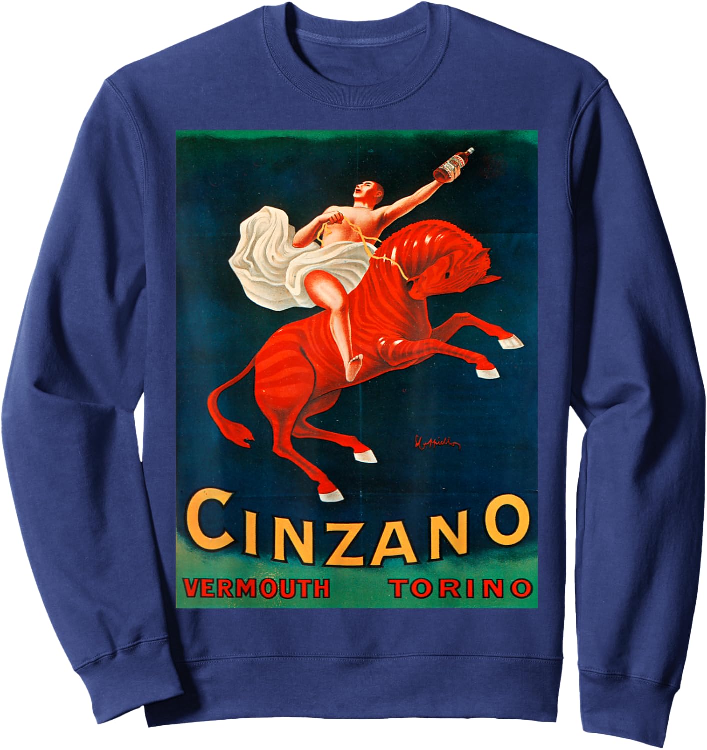 Vintage poster - Cinzano Vermouth Torino Retro Sweatshirt - Sweatshirt | Navy