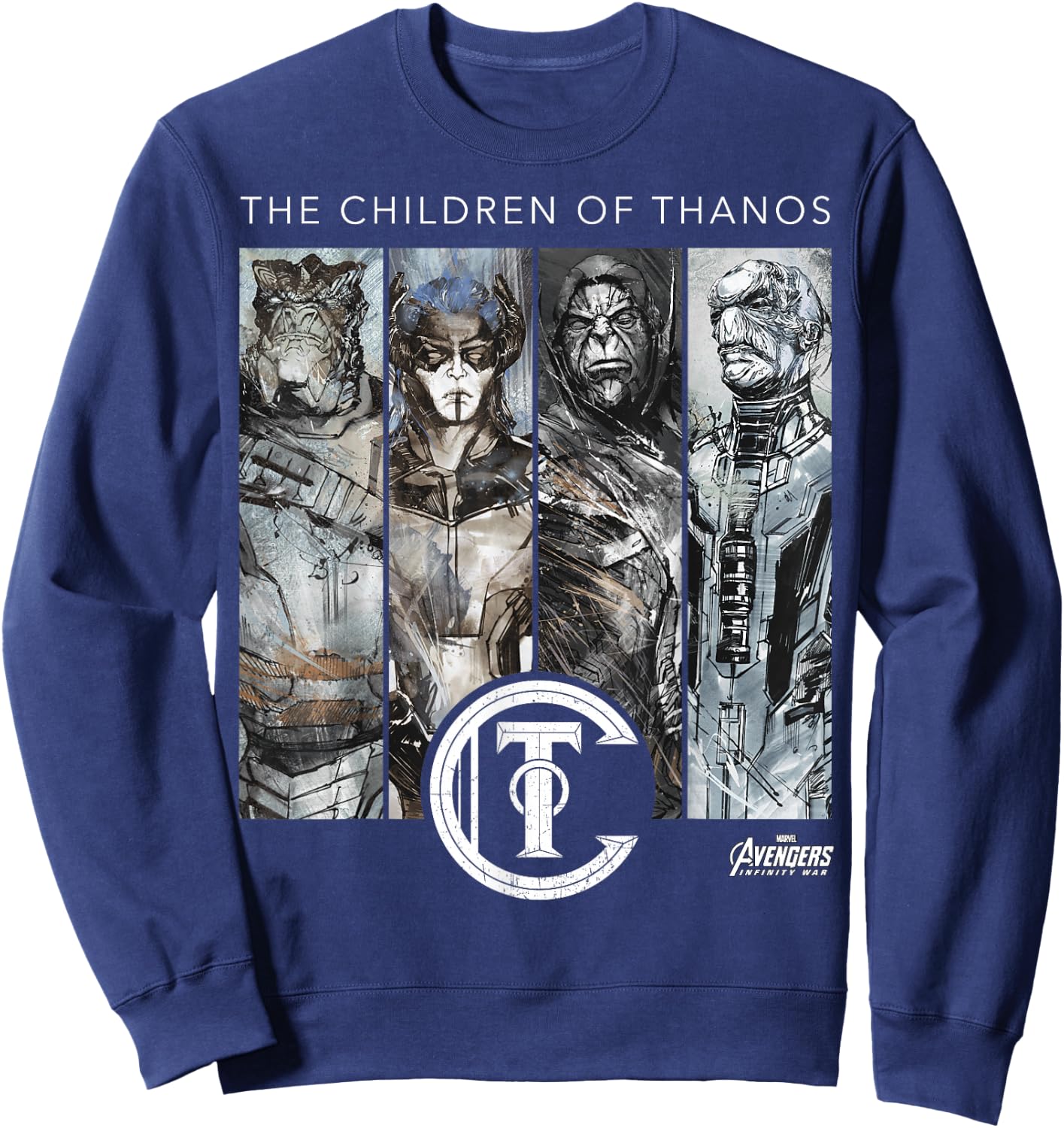 Marvel Infinity War Children of Thanos Graphic Sweatshirt - Sweatshirt | Navy