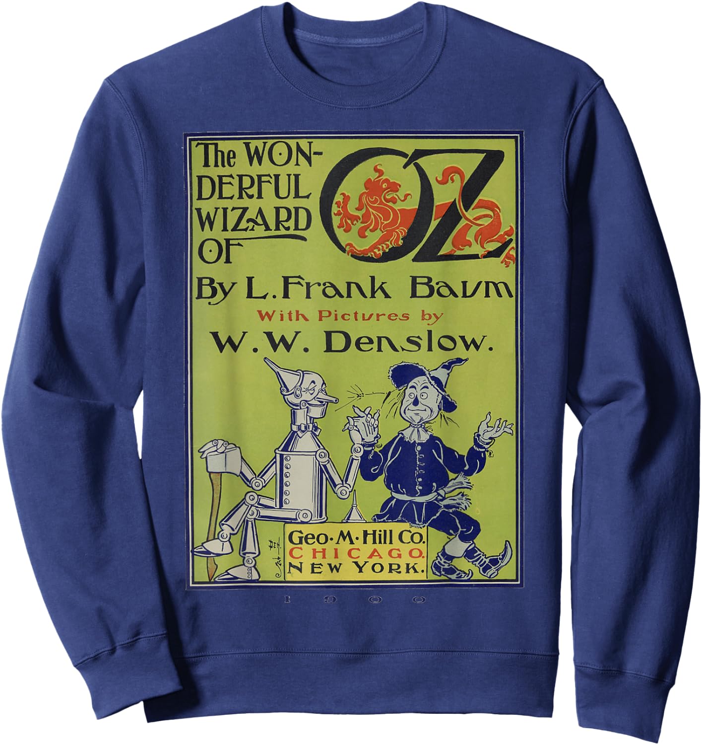 Scarecrow & Tin-Man Shirt The Wizard of OZ - Vintage Sweatshirt - Sweatshirt | Navy