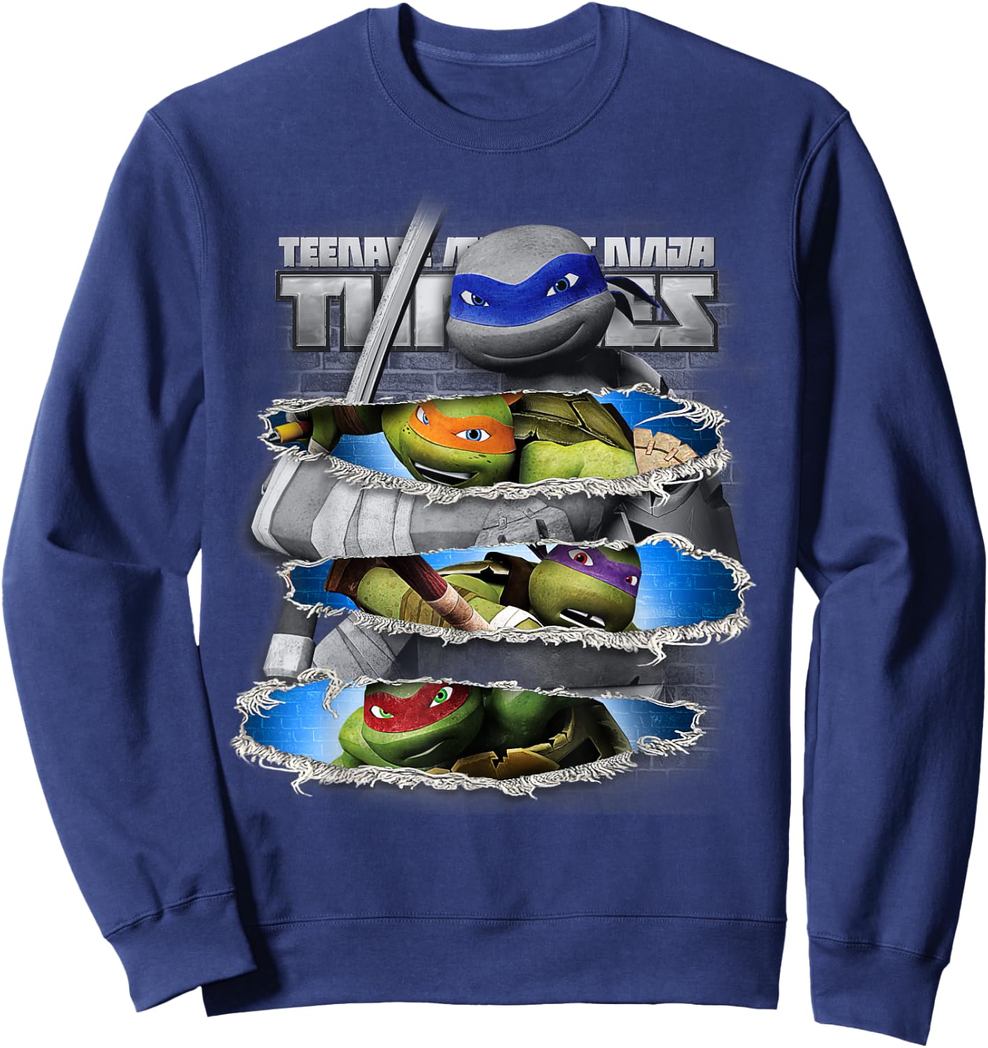 Teenage Mutant Ninja Turtles Sword Slice Sweatshirt - Sweatshirt | Navy