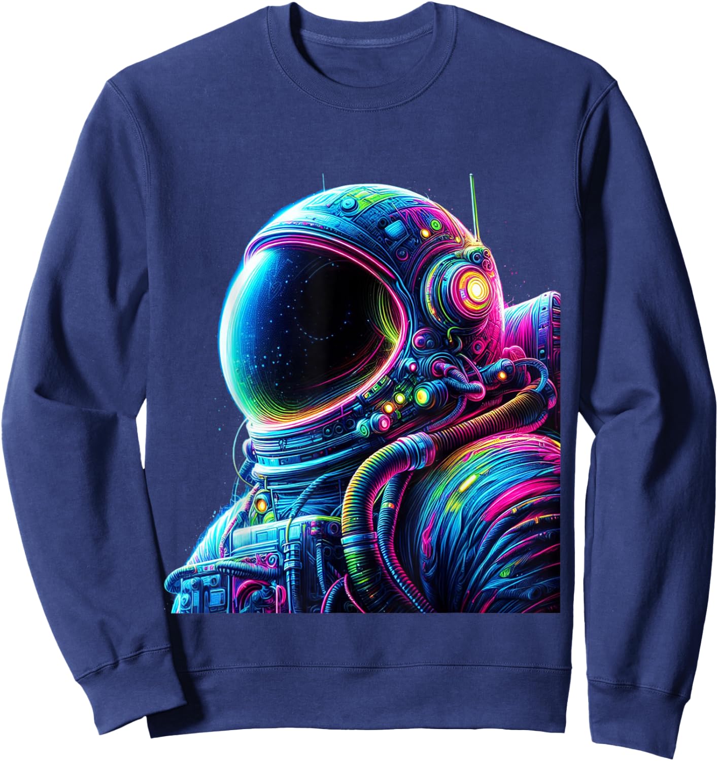 Astronaut Planets Space Colourful Astronaut Suit Sweatshirt - Sweatshirt | Navy