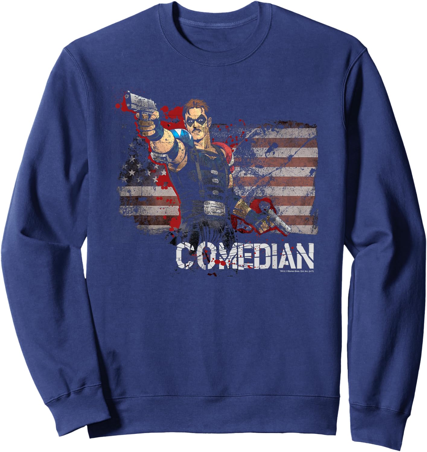 Watchmen Comedian Sweatshirt - Sweatshirt | Navy