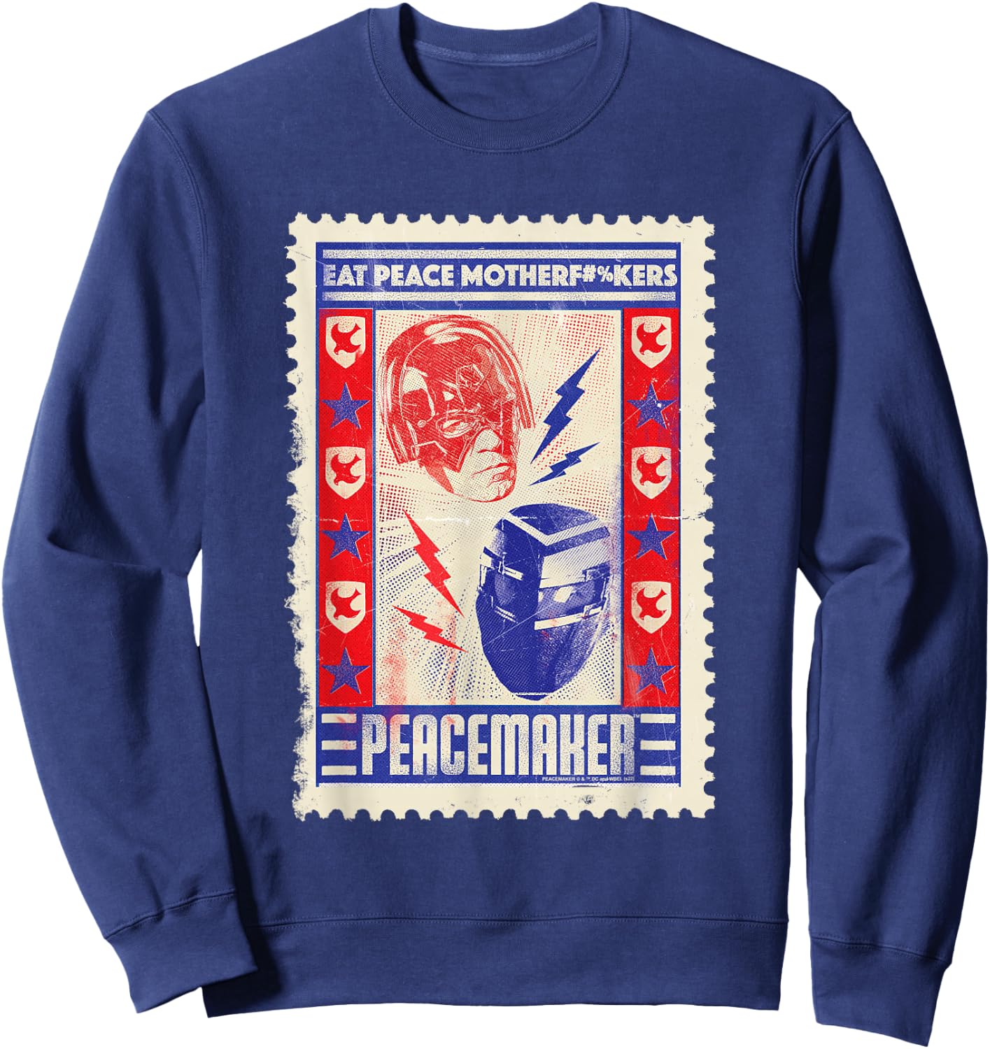 Peacemaker Eat Peace Sweatshirt - Sweatshirt | Navy