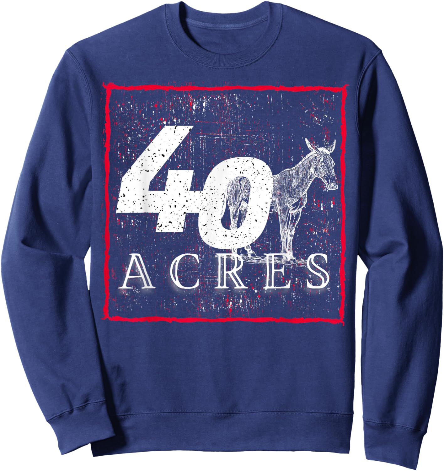 40 Acres And A Mule-Black History Sweatshirt - Sweatshirt | Navy
