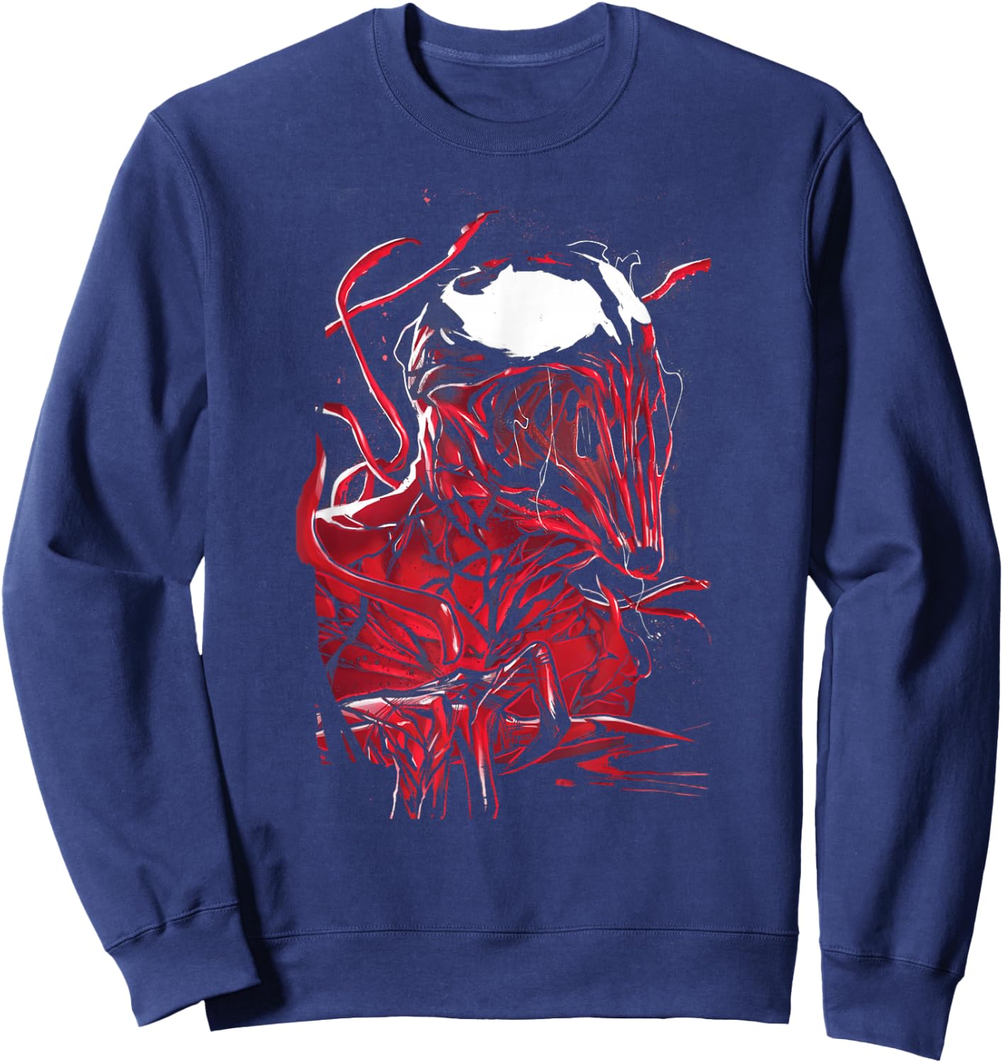 Marvel Carnage Black White & Blood Comic Cover Sweatshirt - Sweatshirt | Navy