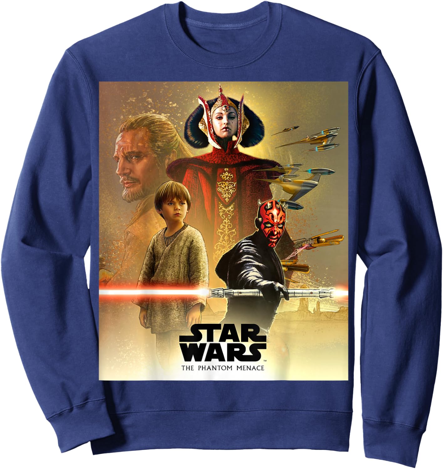 Star Wars Celebration Mural The Phantom Menace Logo Sweatshirt - Sweatshirt | Navy