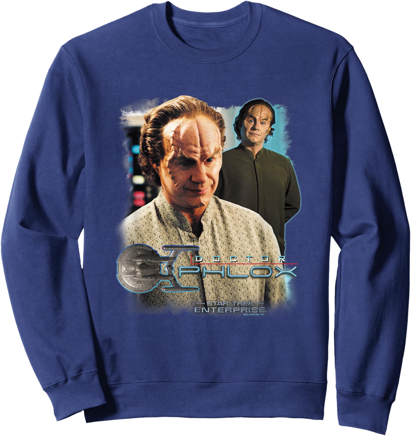 Star Trek Doctor Phlox Sweatshirt - Sweatshirt | Navy