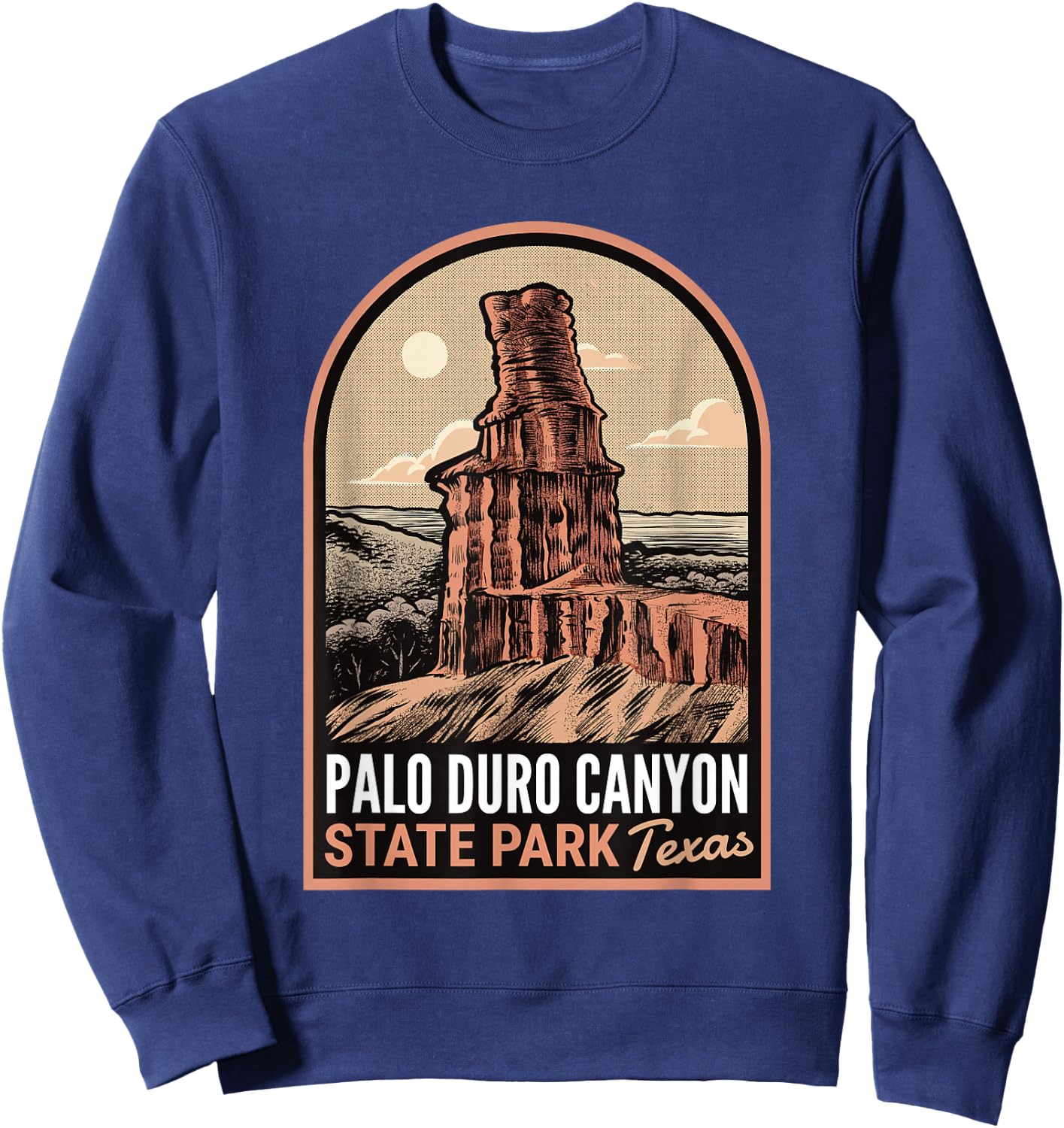 Palo Duro Canyon State Park Texas Vintage Sweatshirt - Sweatshirt | Navy