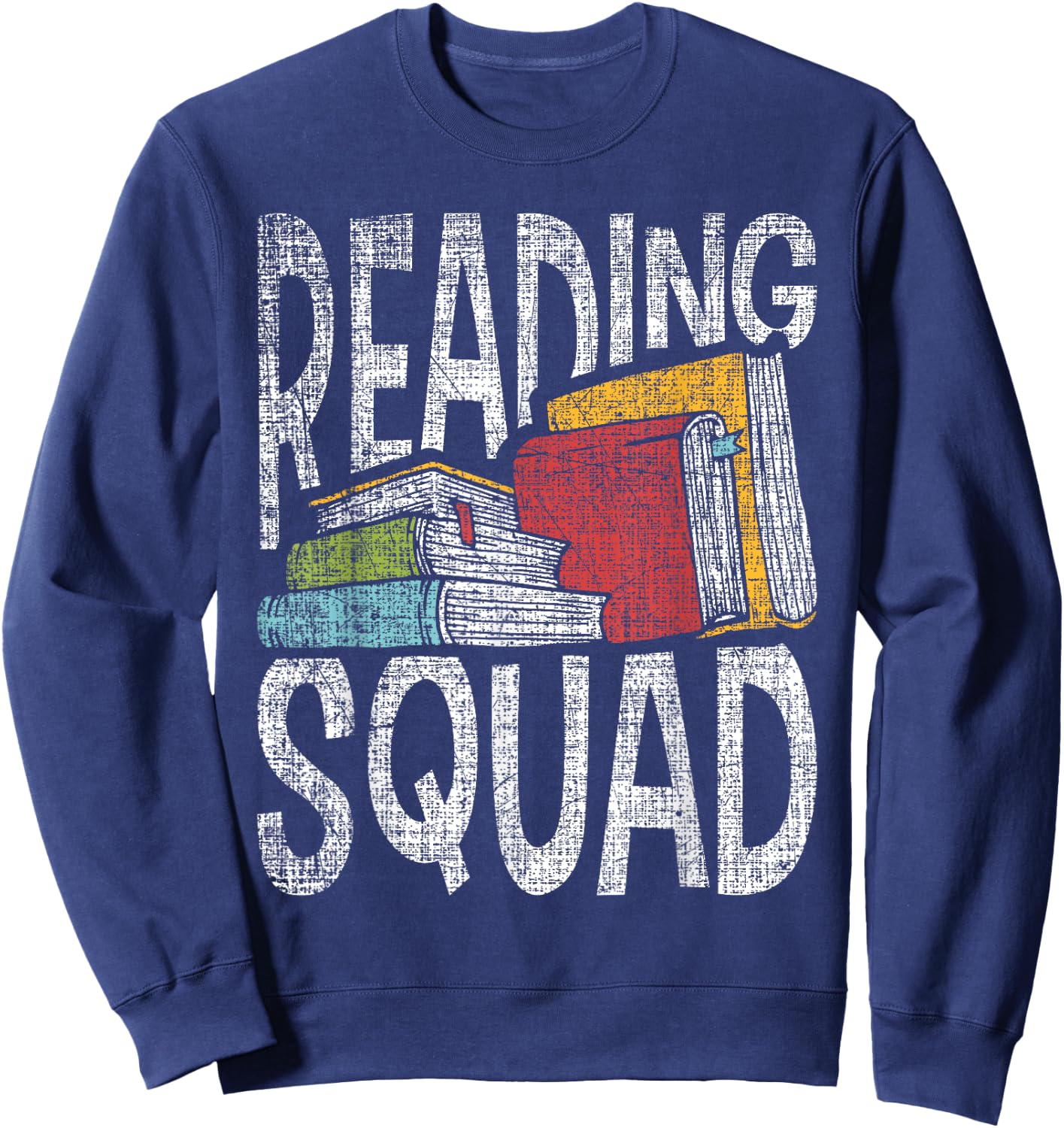 Reading Squad - Book Lover Reading Teacher Bookworm Women Girls Kids Sweatshirt - Sweatshirt | Navy