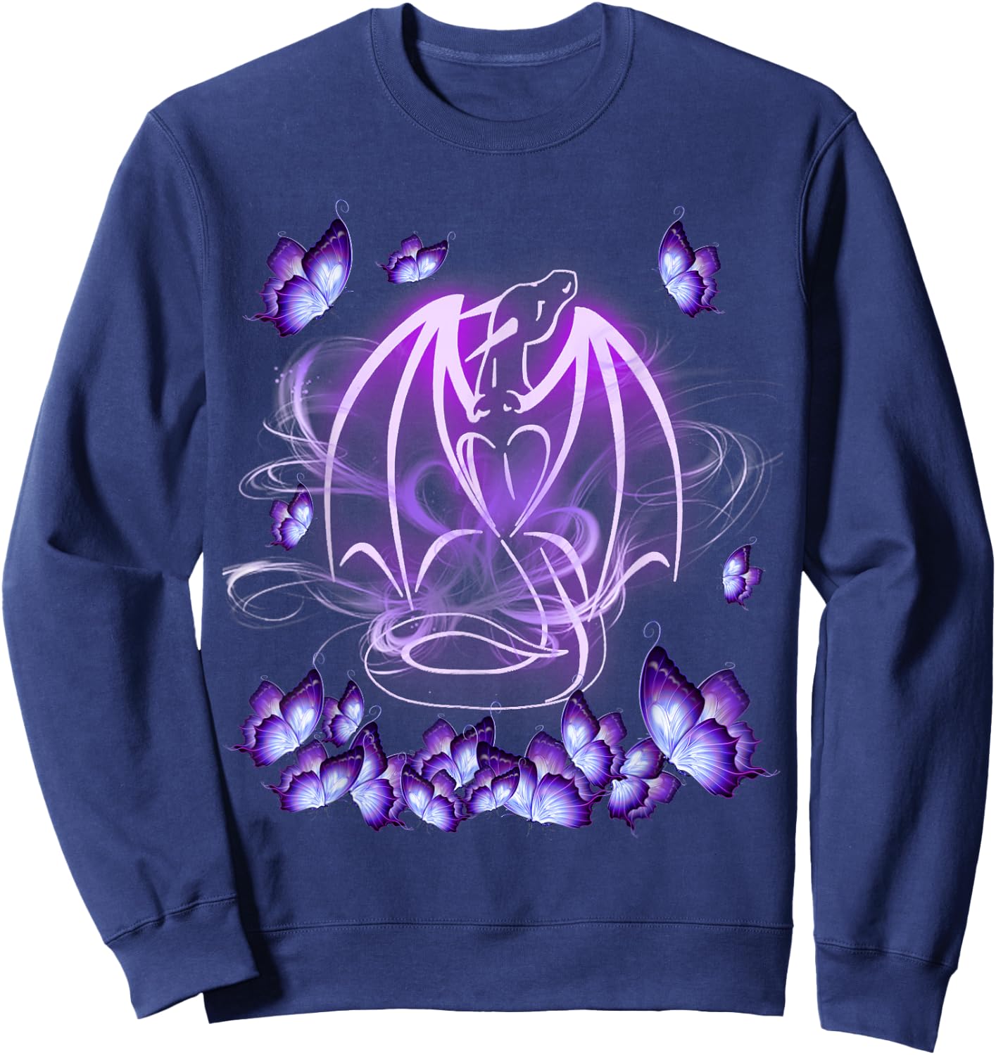 Dragon Magical Purple Sweatshirt - Sweatshirt | Navy