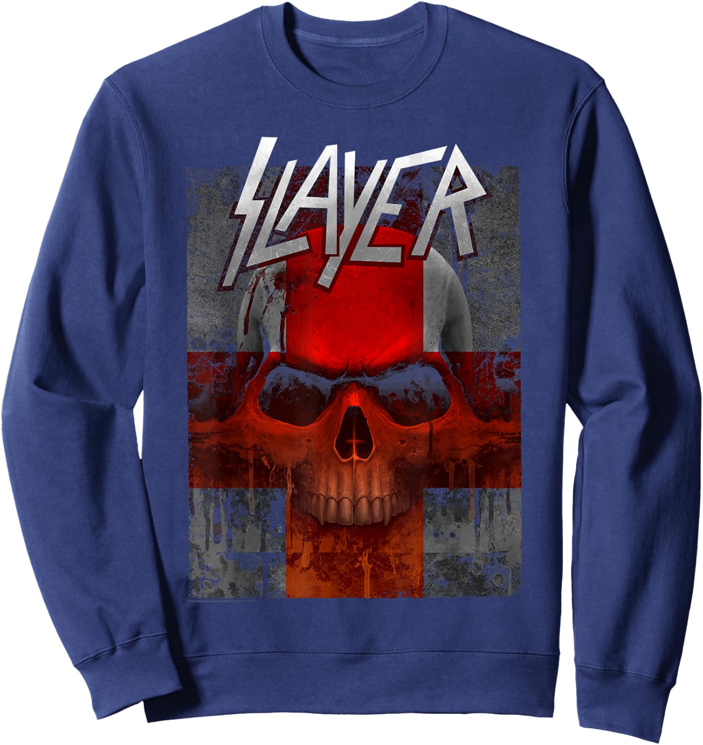 Slayer Bloody Flag Sweatshirt - Sweatshirt | Navy