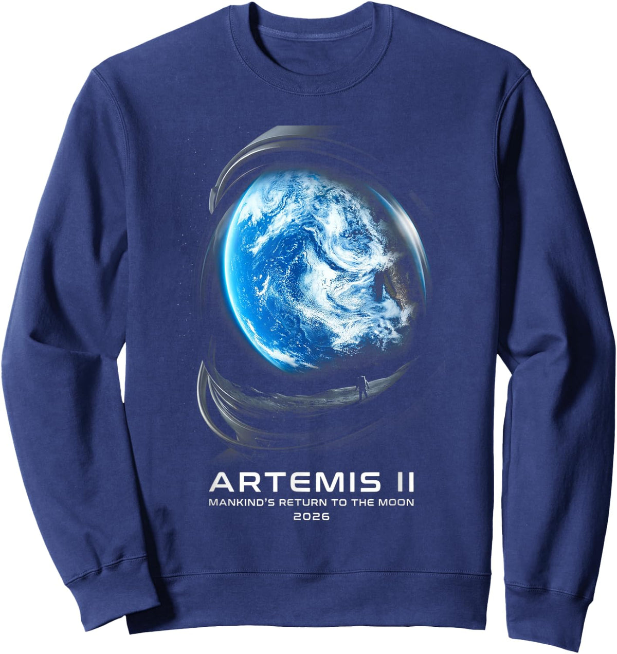 Mission to The Moon 2026 Astronaut Artemis Rocket Artemis 2 Sweatshirt - Sweatshirt | Navy