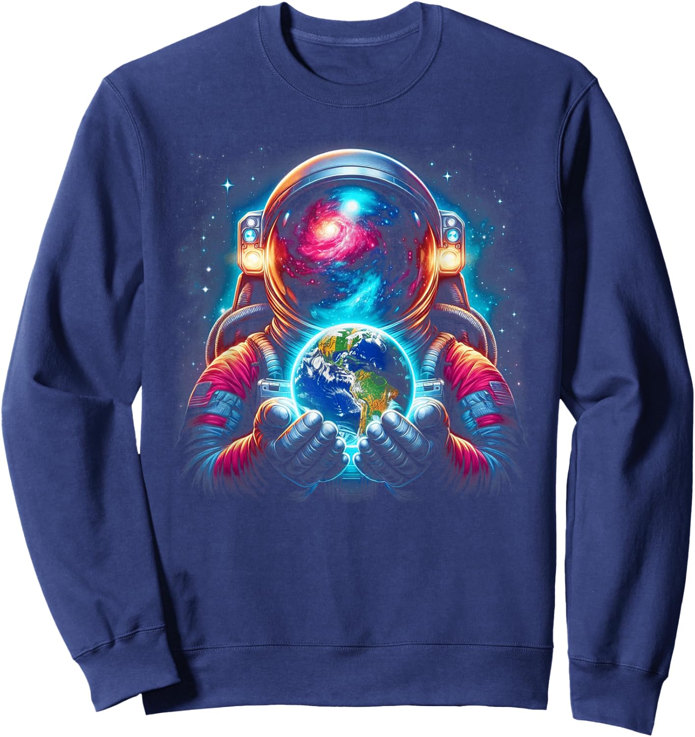 Astronaut Planets Astronaut Science Space Sweatshirt - Sweatshirt | Navy