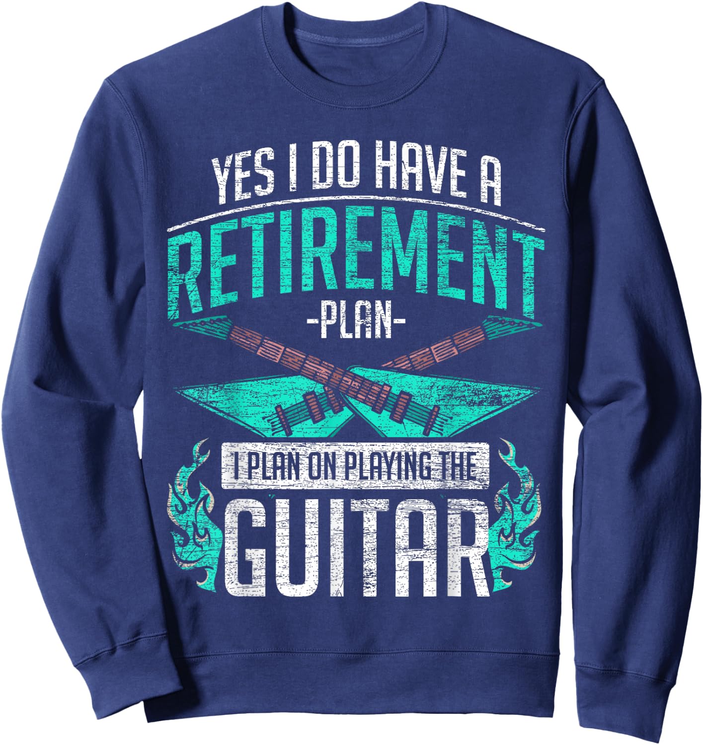 Guitar - Retired Guitarist Sweatshirt - Sweatshirt | Navy