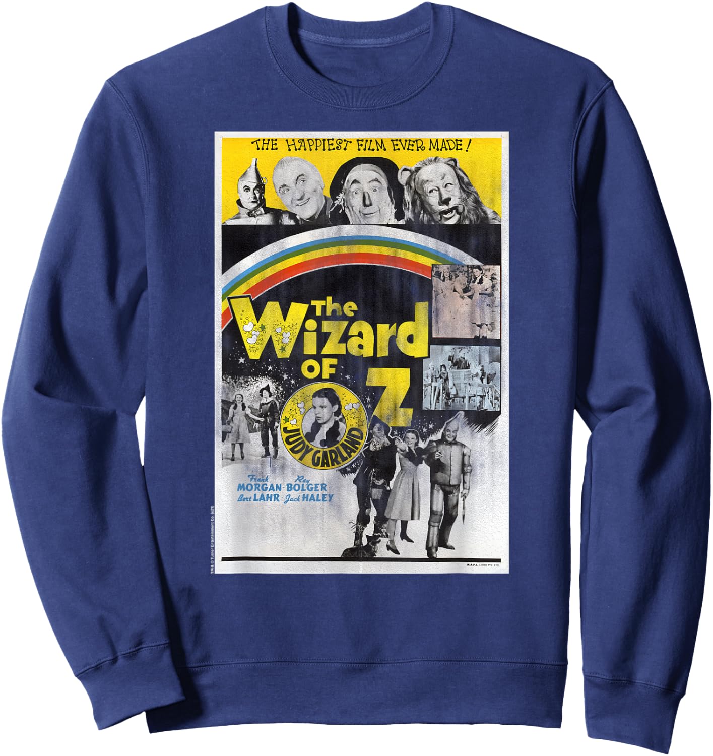 Wizard of Oz Vintage Movie Poster Sweatshirt - Sweatshirt | Navy
