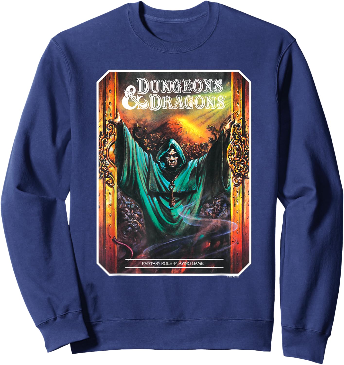 Dungeons & Dragons Vintage Dungeon Master's Guide Sweatshirt - Sweatshirt | Navy